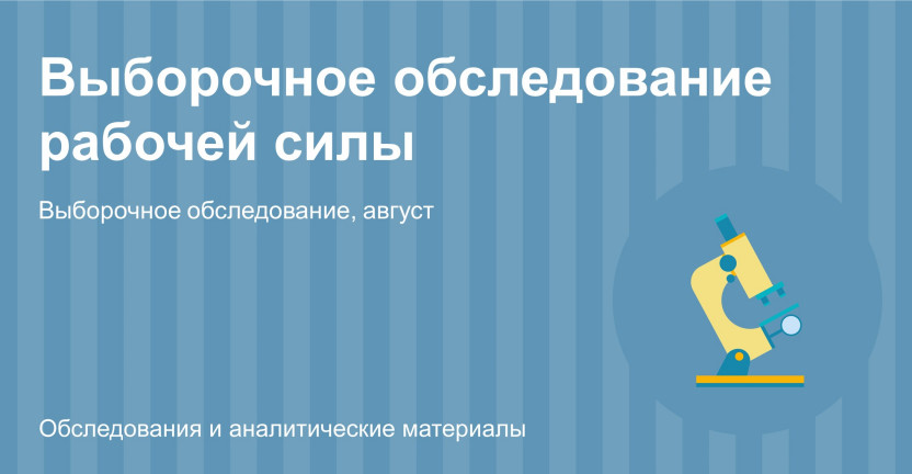 Проведение выборочного обследования рабочей силы в августе 2024 года